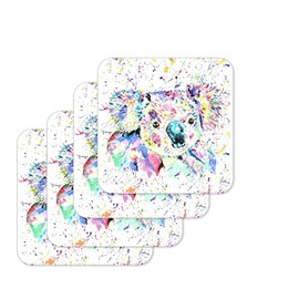 Coaster Koala Wildlife Animals Coasters Watercolour Art Gift Work Office Dining Tea coffee (4)