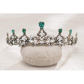 Royal Blue Crown, Crystal Mermaid Birthday Fairy Crown,Princess Sweet 16 Quinceanera Queen Tiara Headband