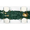 16 Pack Cheesecloth Table Runner 35x120 Inch Emerald Green Table