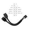COEZFE Motherboard USB 2.0 to Dual 9 pin Extension Cable,