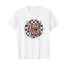 Nail Tech Retro Circle Nail Tech T-Shirt
