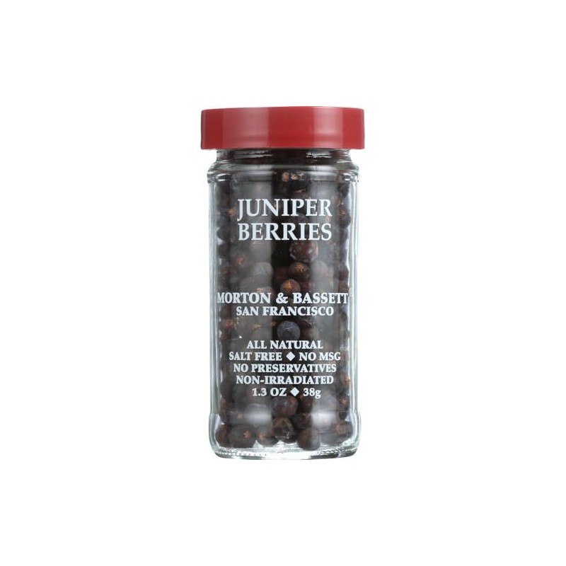 Morton & Bassett Juniper Berries, 1.3-Ounce Jars (Pack of 3)