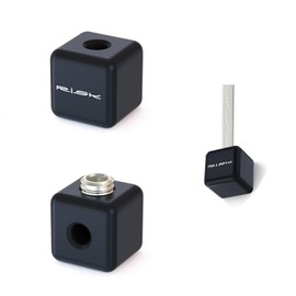 Bike Cable End Caps - Alloy Cable Crimps for Brake and Shift Cables - 2 Square End Caps, 2 Screws and Hex Wrench Included - Durable, Safe and Easy to Use