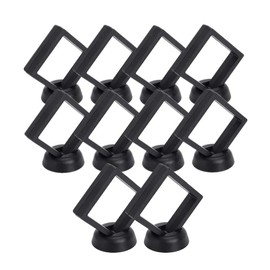 XIZHI Set of 10 Pcs Black Diamond Shape Display 3D Floating Frame Display Holder Stands Holder Magic Suspension Box ，2 3/4 x 2 3/4 x 7/8inches.