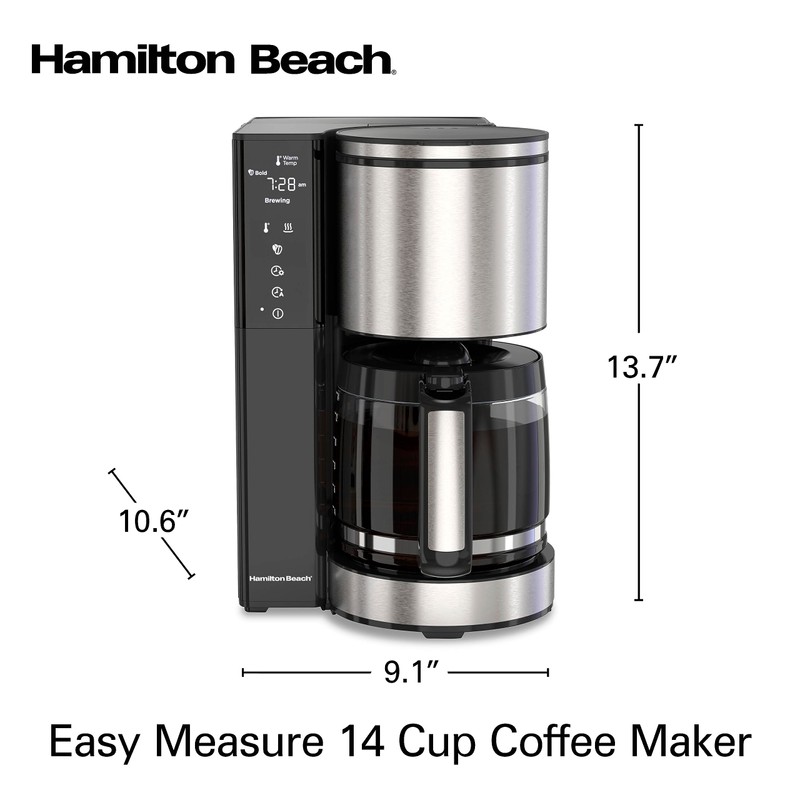 Hamilton Beach 14 Cup Programmable Coffee Maker with Easy Measure