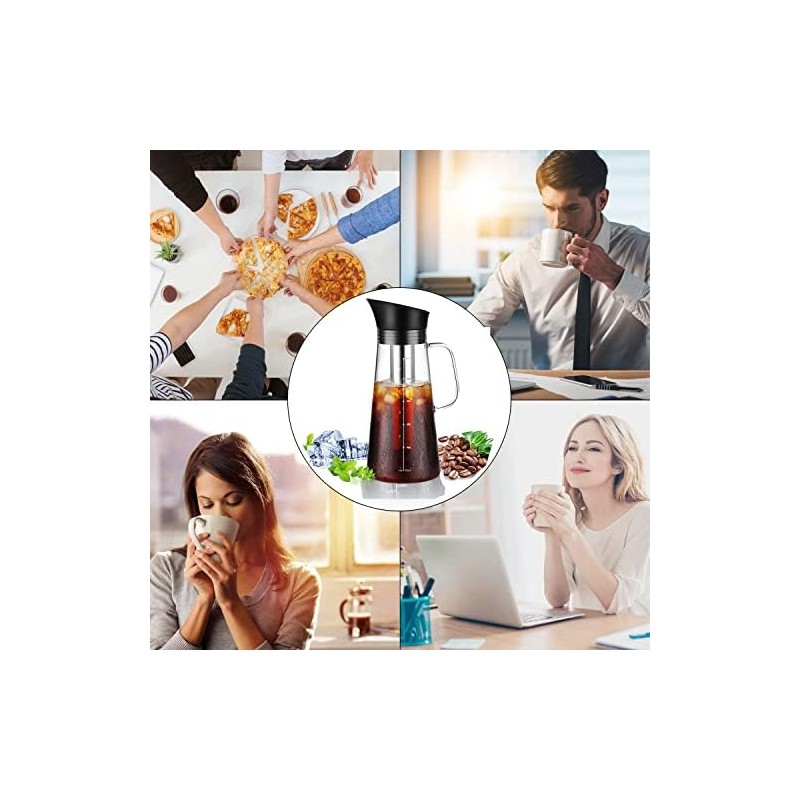 VASA NAMA 1.2L Cafetera Cold Brew, Vidrio de Primera Calidad