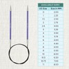 KNITPRO Zing: Fixed Circular Knitting Pins: 4.50mm