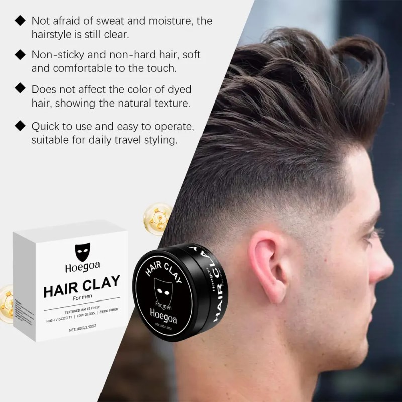 Arcilla Para Cabello Para Hombres Textura Y Volumen Instante