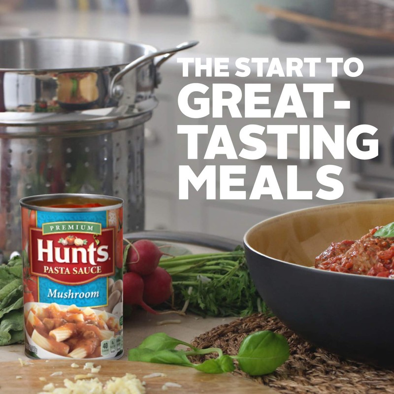 Hunt's Mushroom Pasta Sauce, 24 oz, 12 Pack