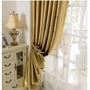 MYRU 1 Pair Semi-Blackout Gold Curtains for Living Room Bedroom