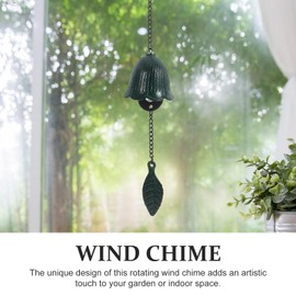 Campanas de viento tradicionales japonesas de la suerte pequeñas campanillas de viento de hierro fundido bendece, templo, campanillas de viento conmemorativas y condolencias para jardín al aire última intervensión, patio, balcón