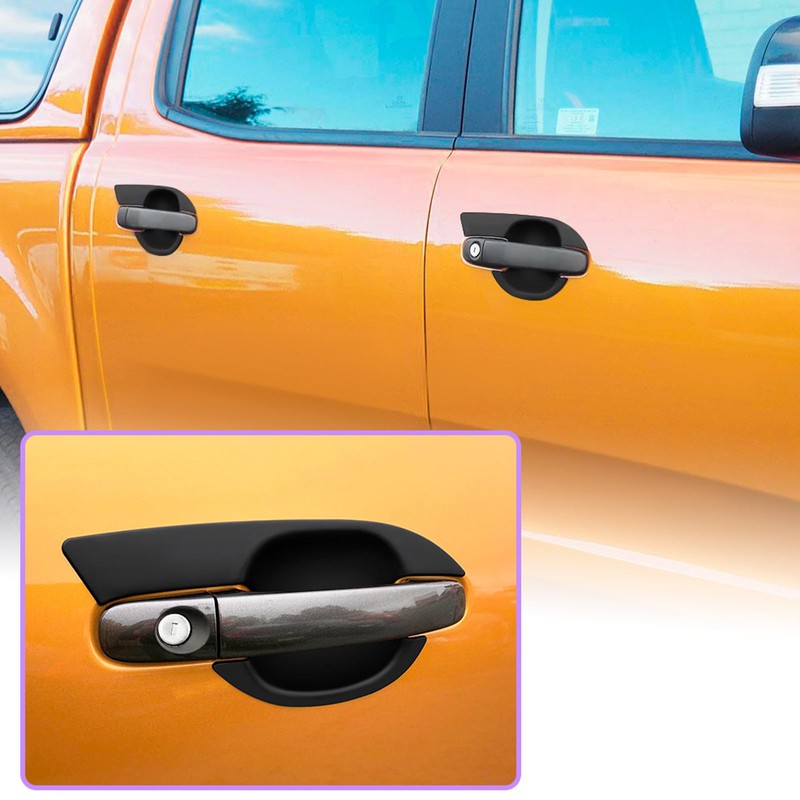 SUERAUTO4X4 Door Handle Bowl Insert Cover for Ford Ranger PX1