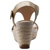 Kenneth Cole REACTION Women's Card Wedge, Soft Gold PU, 9