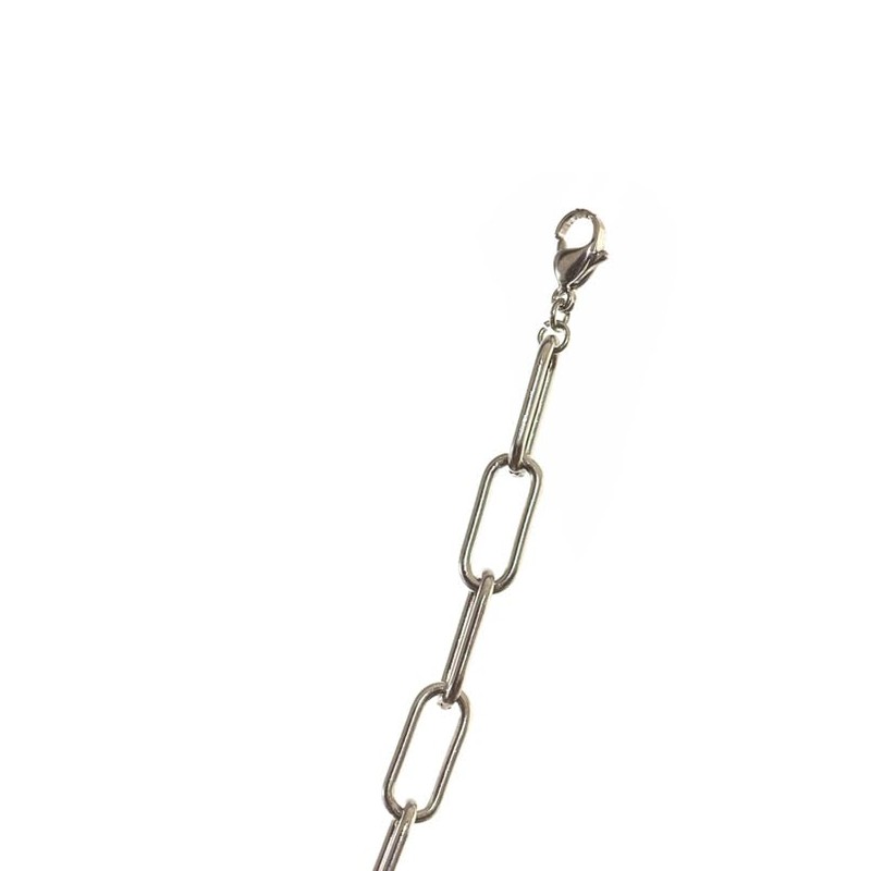 Anthony Vincent Happy Face Collar Perla Cultivada Natural Blanco Tamaño