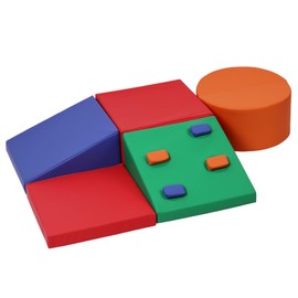 Joyspirit Toddler Foam Climbing Blocks Set - 5PCS Indoor Active Playset, Promotes Physical Development