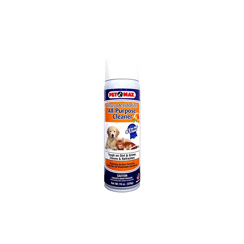 Pet Max Citrus Deodorizer All-Purpose Pet Mess Cleaner (Three 19oz