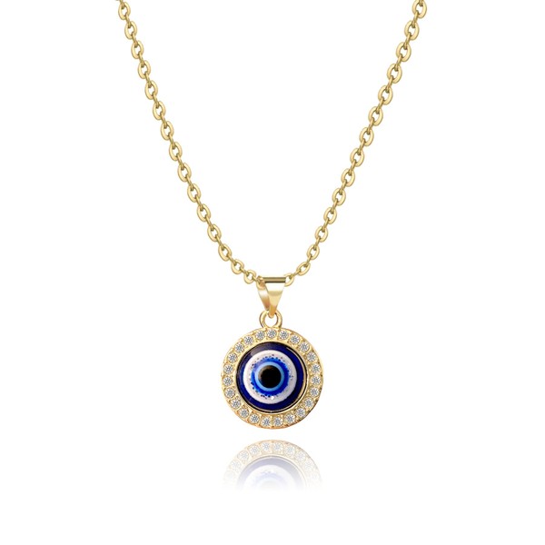 MiiFort Evil Eye Pendant Necklaces for Daughters Granddaughters Lucky Charm