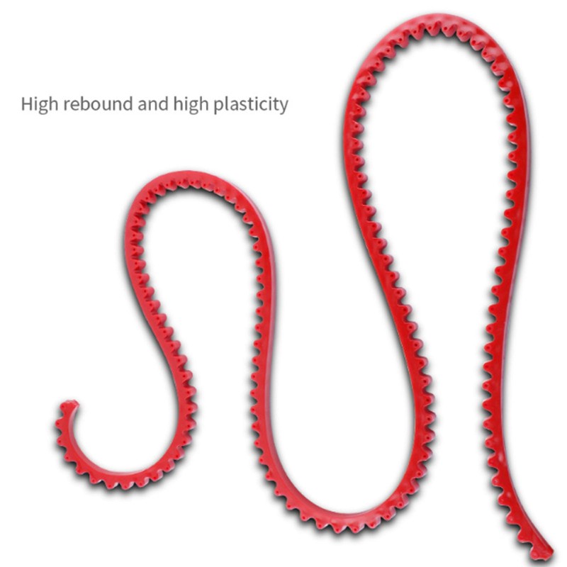 Fafeicy Woodworking Profiling Strip,PC Red Flexible Curve Template Guide Chain