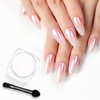 beetles Gel Polish White Chrome Nail Powder for Gel Nails,