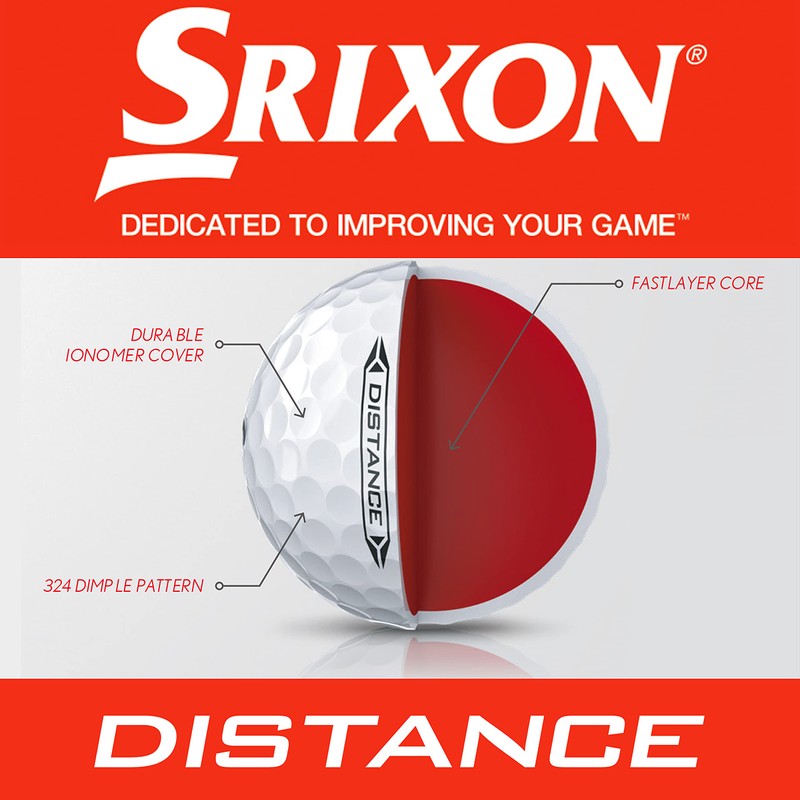 Srixon Distance 10 {NEW MODEL} - Dozen Golf Balls -