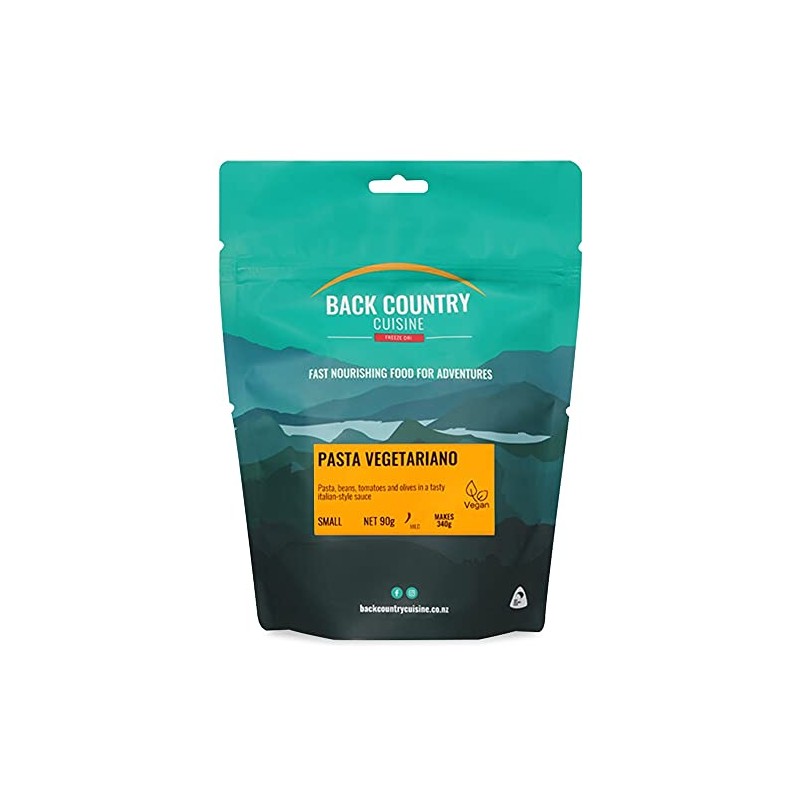 Back Country Cuisine Pasta Vegetariano Freeze Dried Food, Small