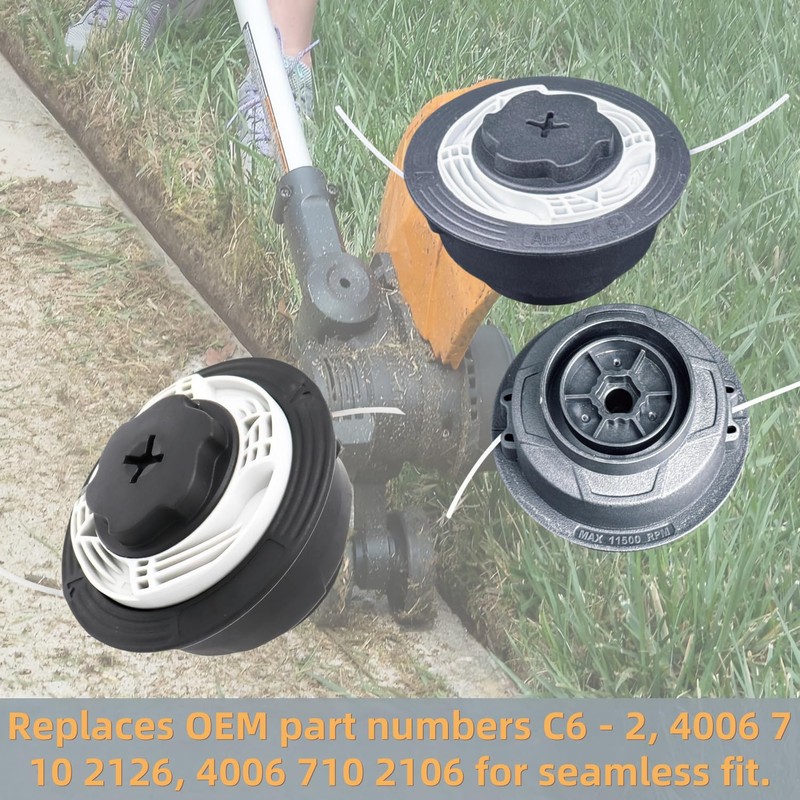 Tllsdss 3 Pack C6-2 String Trimmer Head for FS38 FS40