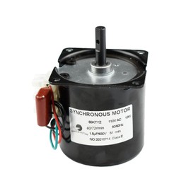CHANCS Permanent Magnet Synchronous Gearbox Motor 60KTYZ 110V 60-72RPM CW/CCW Synchronous Reduction Motor