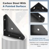 PATIKIL Corner Brace Brackets, 8Pcs 66mm x 66mm Carbon Steel