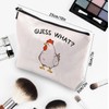 CEASQVAA Chicken Gifts for Women Makeup Bag, Funny Cute Chicken