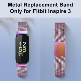 RFMZBD Bracelet Compatible with Inspire 3, High-Quality Stainless Steel Metal Replacement Strap, Powerful Magnetic Bracelet for Inspire 3 Women Men