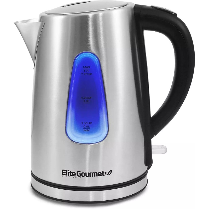Elite Gourmet EKT-1271 Ultimate 1.7 Liter Electric Kettle – Stainless
