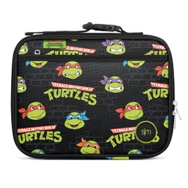 Simple Modern Nickelodeon Viacom Kids Lunch Box for School | Reusable Insulated Lunch Bag for Toddler, Boy | Meal Containers with Exterior & Interior Pockets | Hadley Collection | TMNT Turtles Unite