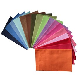 Qililandiy 17 pcs 18" x 22"（46 * 56cm）Cotton Fat Quarter Bundle Assorted Colors Fabric Bundle Quilting Fabric for Sewing and DIY Crafting