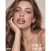 Erinde Barra de labios y perfilador 2 en 1,#09