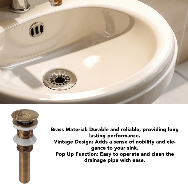Pop Up Sink Drain Vintage Sink Vessel Drain Stopper Plant