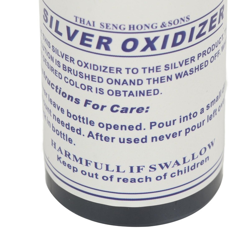 Silver Oxidant Solution for Jewellery Making, Black, Fast Acting Vintage