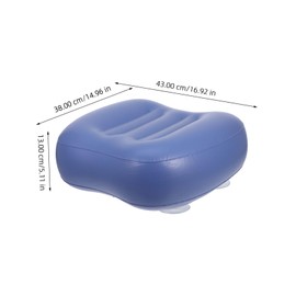 minkissy Inflatable Bath Tub Pillow Spa Cushion with Suction Cups for Enhanced Comfort Portable and Headrest for Relaxing Baths and Hot Tubs for Adults