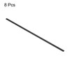 sourcing map 8 Pcs Carbon Fiber Strip 1x5mm 200mm Length