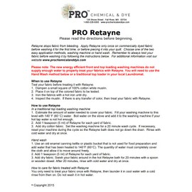 PRO Retayne Color Fixative 8 Ounces | Best Liquid Color Fixative for Dyed Cotton, Linen and Rayon Fabrics