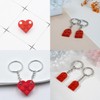 JOAWSOME Heart Keychain Set for Couples With Mini Sign Valentine's