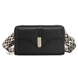 MOMOJULI Women Small Crossbody Bag Shoulder Purse Wallet PU Leather Cellphone Bag with Wide Strap