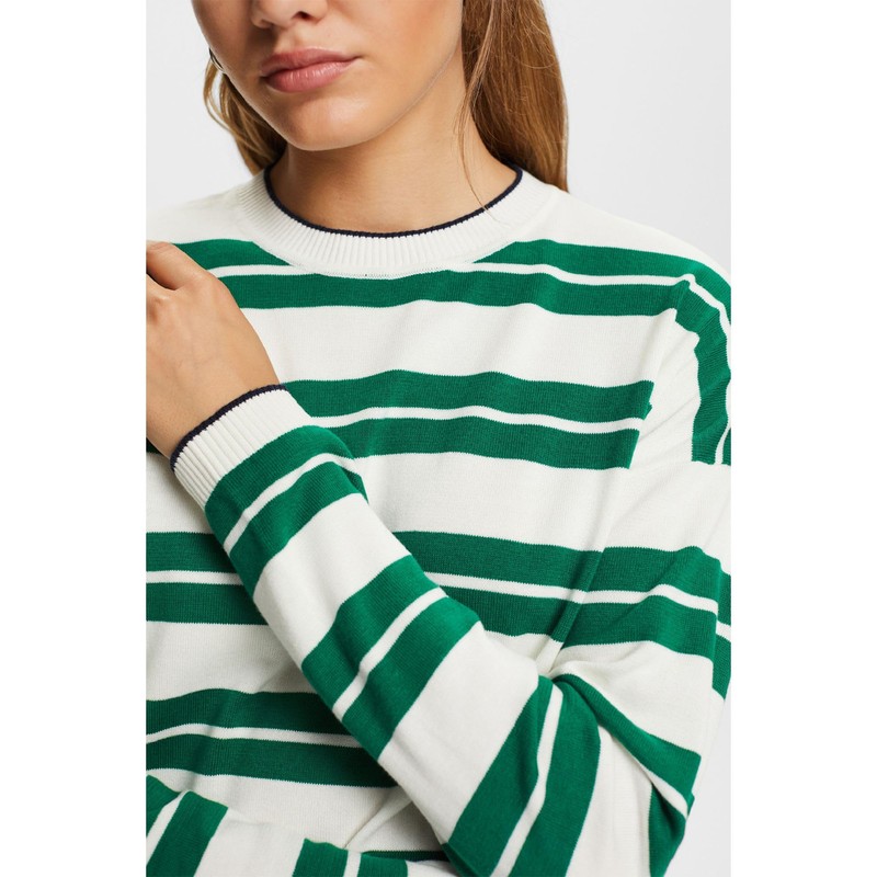 ESPRIT Women's 073ee1i301 Sweater, 302/Dark Green 3, L