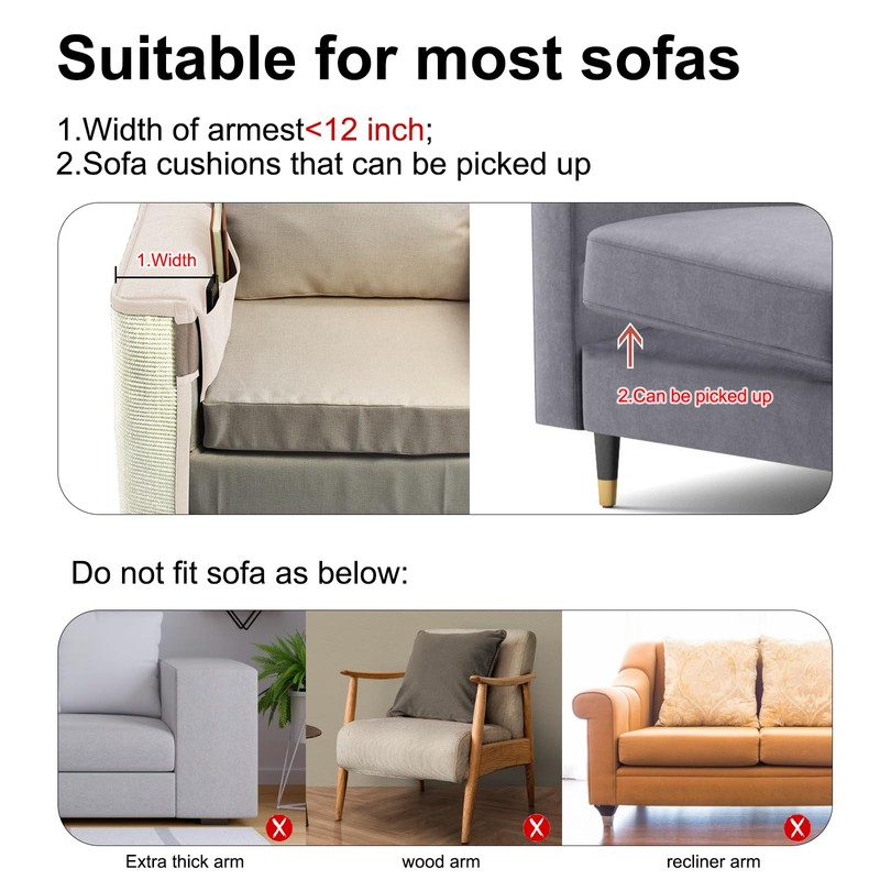Cat Scratch Sofa Protector,27.6”L*19.6“W Cat Scratch Furniture Protector Pad Couch