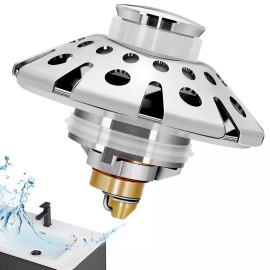 AzWzz 2 Pack Bathroom Sink Stopper,Sink Hair Catcher,Bathro