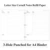 (3-Pack) A4 Cornell Notes Filler Paper - 3 Hole Cornell