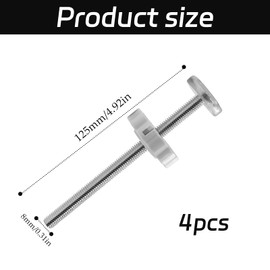 Pressure Mounted Bolts for Stair Gate, Stairgate Fittings Parts M8 Spindle Rods Screw Extention Bolts Replacement for Baby and Pet Safety Gate Stairs 8MM*125MM
