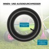 Schlauch für den Rasenmäherreifen 15x6.00-6 mit geradem Ventil Reifendecke Reifenschlauch