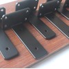 4 Pack - 5 inch Black Hidden L Shelf Bracket