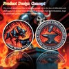 Unstoppable Dumpster Fire Challenge Coin - The Strongest Steel is
