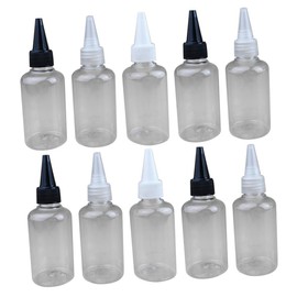 Mikinona 50ml Squeeze Bottles Gel Cover for Travel Refillable Portable Toiletry Bottles Random Color